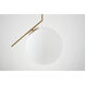 Canada 1 Light 12 inch Gold Single Pendant Lighting Ceiling Light